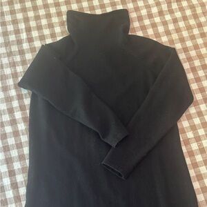 Talbots Black Merino Wool Sweater